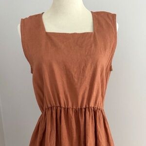 Conscious Clothing Women's Sage Dress Size M 100% Linen $195 Made in USA NWOT